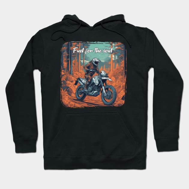 Fuel for the soul motorcycle Hoodie by Bikerkulture